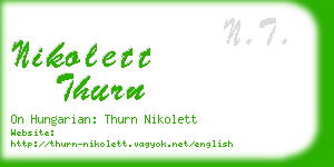 nikolett thurn business card